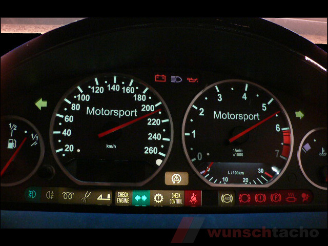 Tacho DISC for Speedometer BMW E36 Petrol "Motorsport Blue ...